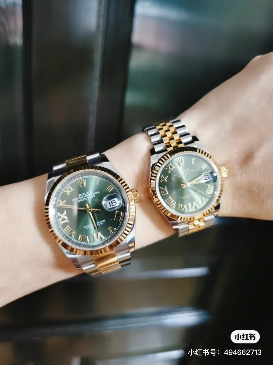 Rolex Datejust 36 904L Steel (Olive Green Dial - Oyster) - View 4