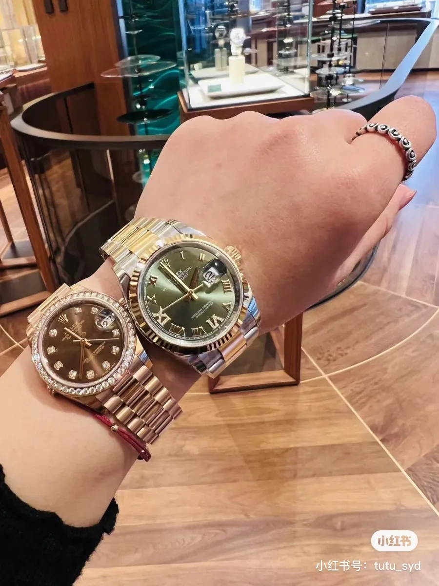 Rolex Datejust 36 904L Steel (Olive Green Dial - Oyster) - View 5