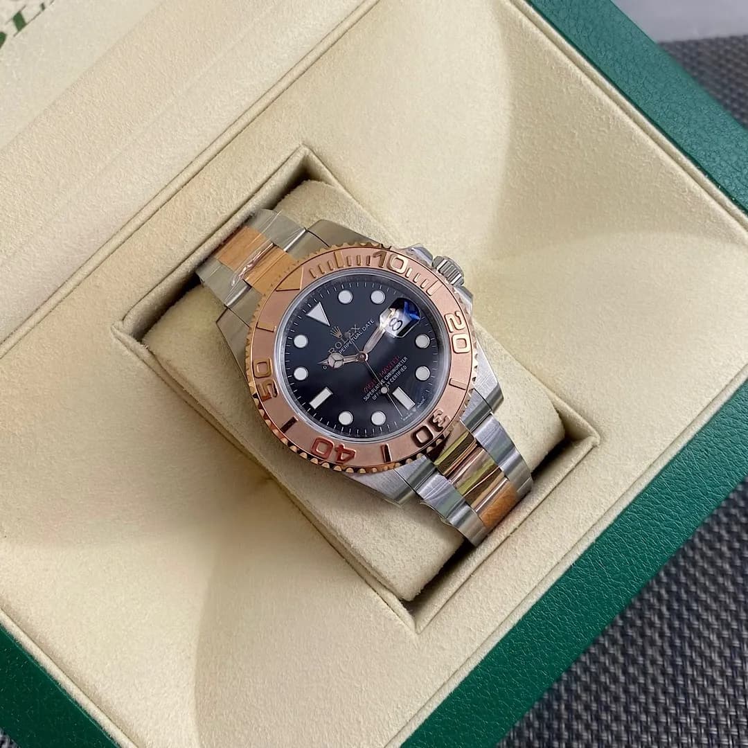 Rolex Yacht-Master 40 Two-Tone Rose Gold (Chocolate Dial) - View 5