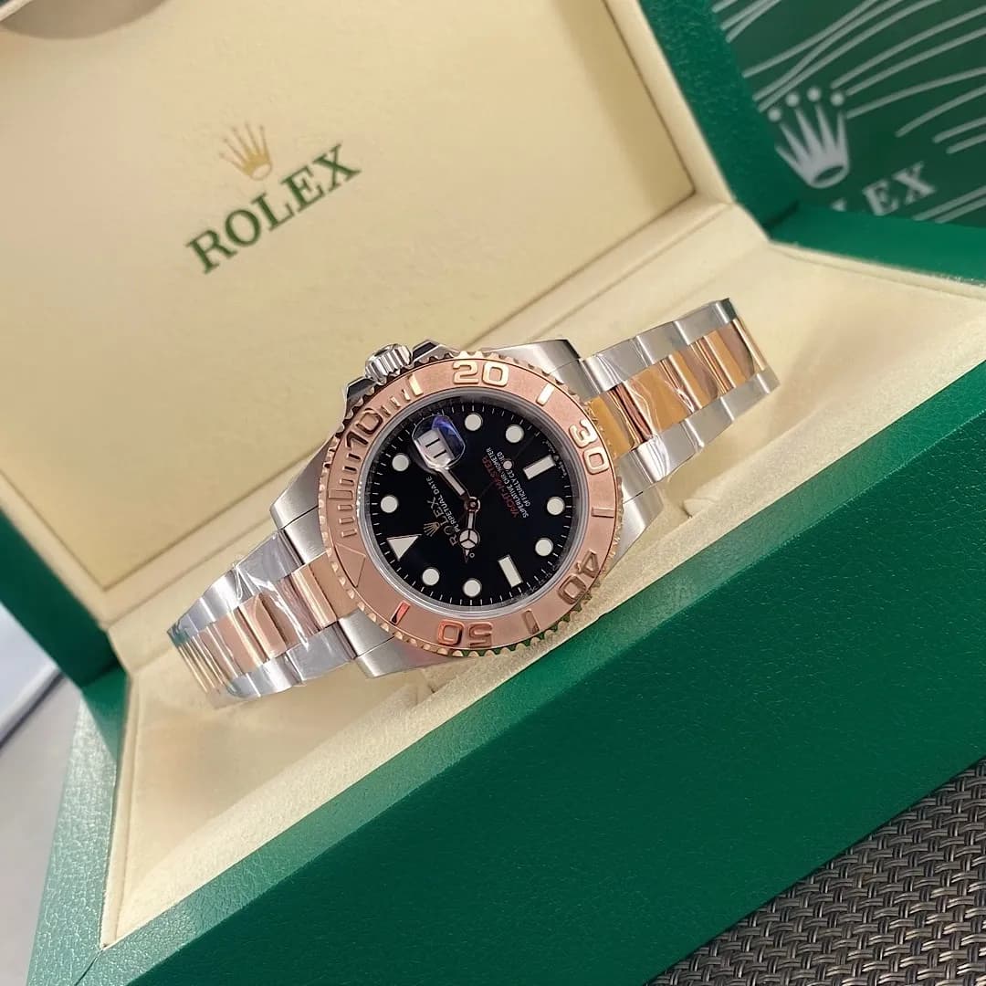 Rolex Yacht-Master 40 Two-Tone Rose Gold (Chocolate Dial) - View 6