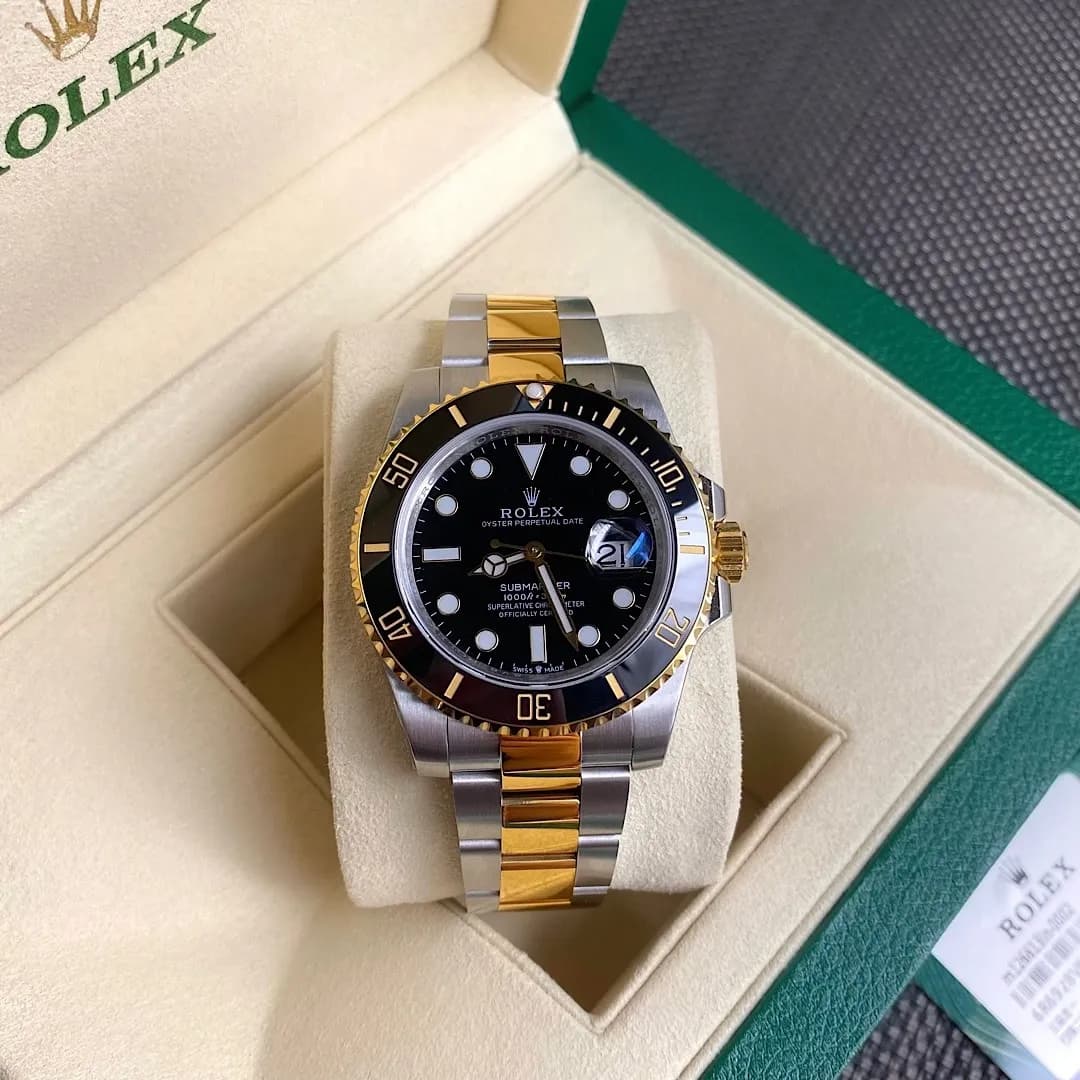 Rolex Submariner 41mm Two-Tone Yellow Gold (Black Dial) - View 1