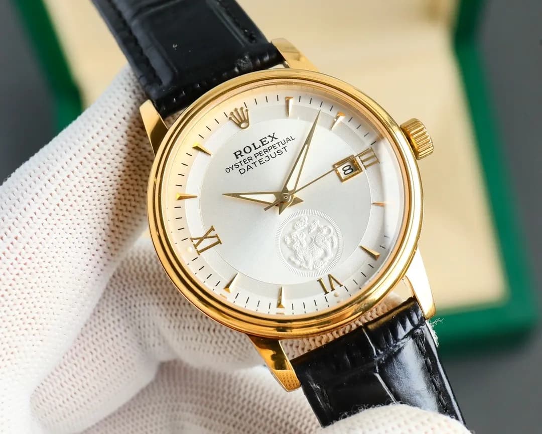 Rolex "Wealth-Attracting Pixiu" 40mm 316L Steel (White - Leather Strap) - View 3