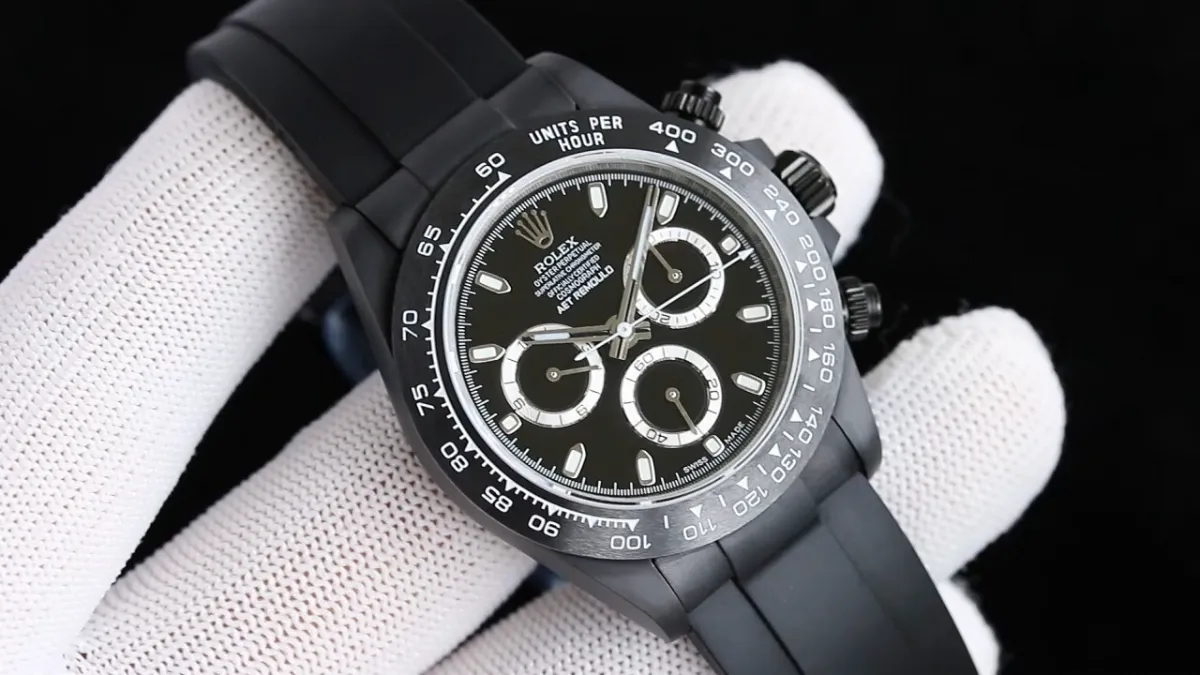 Rolex Daytona AET Remould "Picasso - Richard the Great" Black Ceramic - View 1