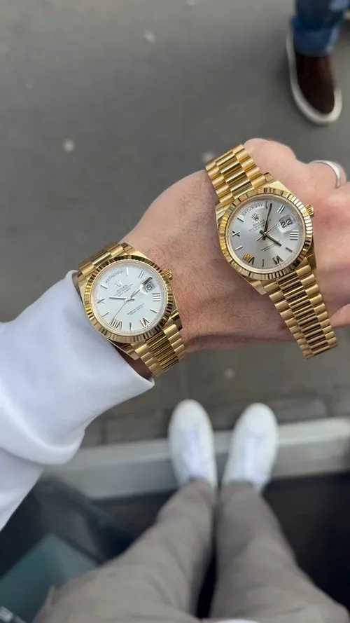 Rolex Day-Date 40 Heavyweight 209G (Gold Dial) - View 1