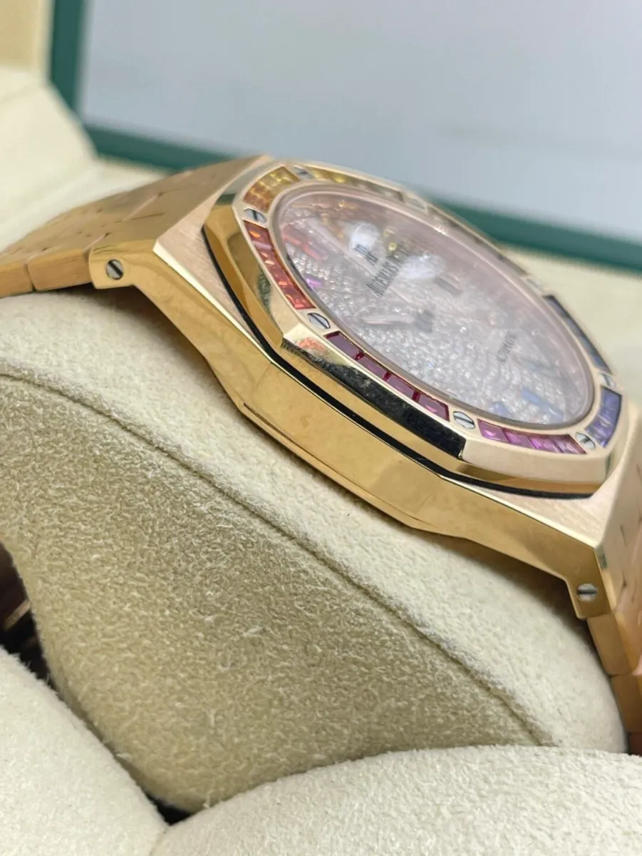 AP Royal Oak Rainbow "Hidden Model" 15413OR (Diamond Dial) - View 3