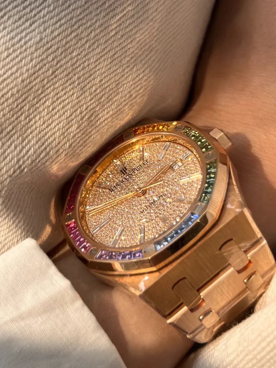 AP Royal Oak Rainbow "Hidden Model" 15413OR (Diamond Dial) - View 9