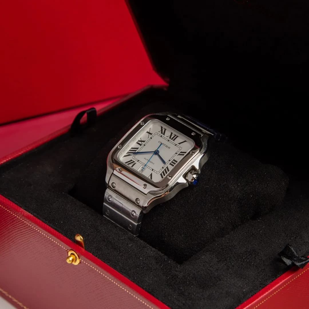 Cartier Santos de Cartier 40mm (Classic White Dial) - View 3