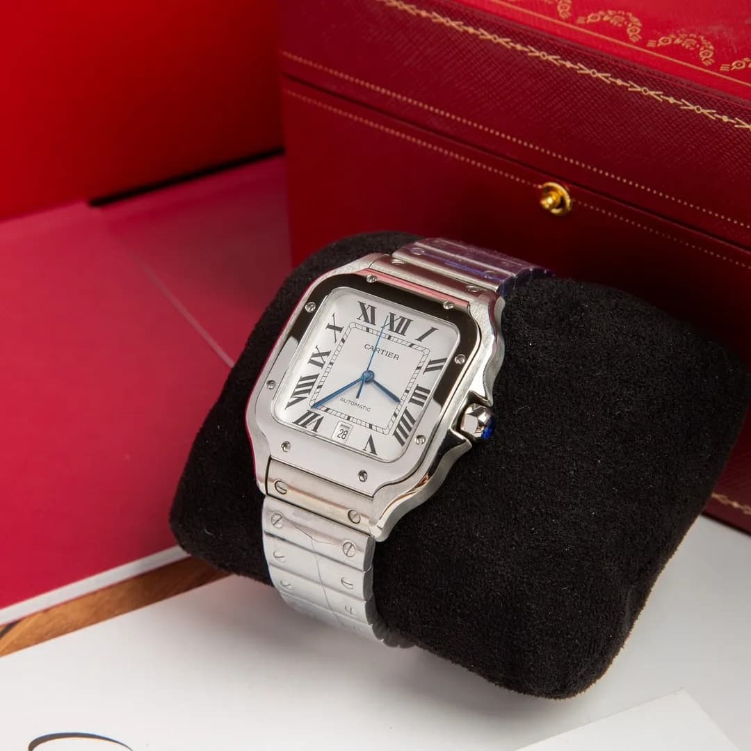 Cartier Santos de Cartier 40mm (Classic White Dial) - View 6