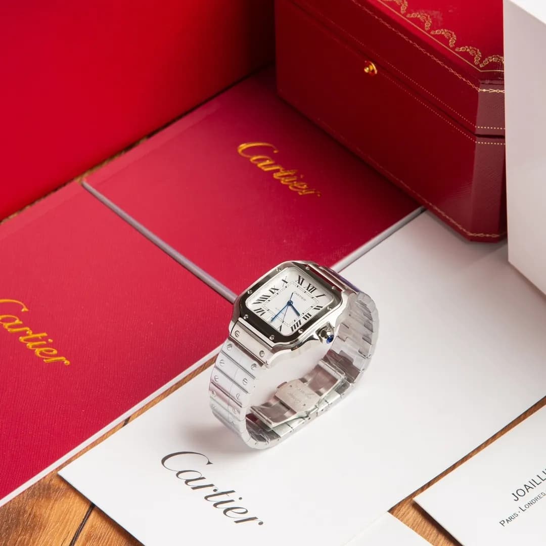 Cartier Santos de Cartier 40mm (Classic White Dial) - View 7