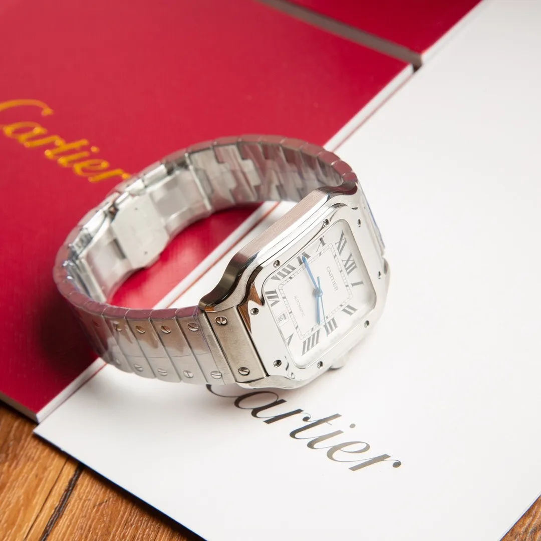 Cartier Santos de Cartier 40mm (Classic White Dial) - View 8